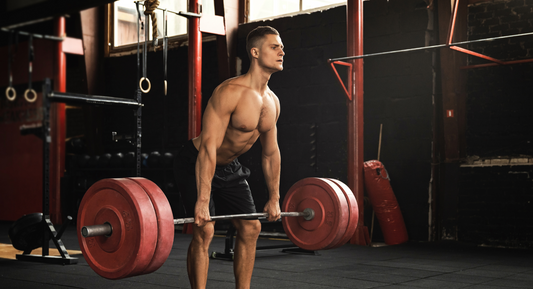 Romanian deadlift in de gym